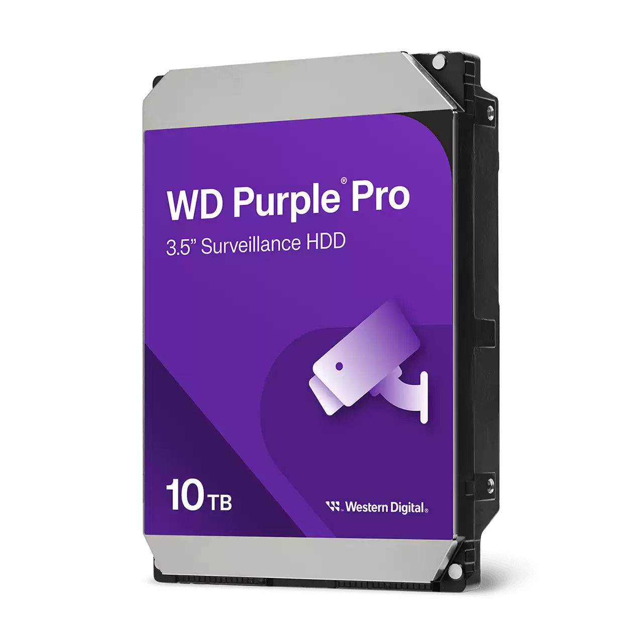 WD Purple Pro 10TB Surveillance HDD – 7200 RPM Class, SATA 6 Gb/s, 256 MB Cache (WD102PURP)
