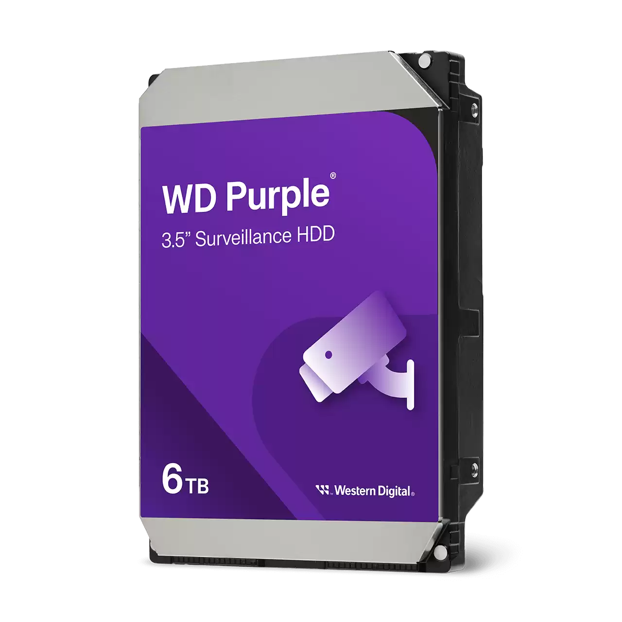 WD Purple 6TB Surveillance Hard Disk Drive -5400 RPM Class SATA 6Gb/s 256MB Cache 3.5 Inch WD64PURZ