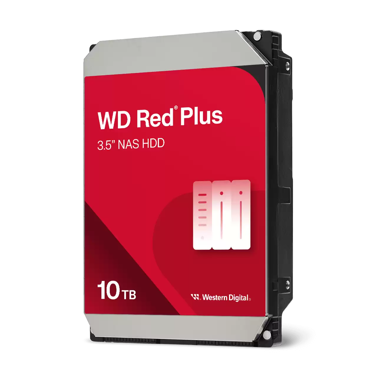 WD Red Plus Internal Drive - 10TB / 3.5-inch / SATA-III / 7200 RPM / 256MB Buffer-WD101EFBX